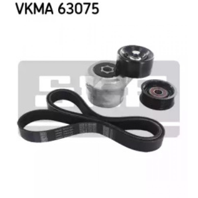 VKMA 63075 SKF Комплект доріжкового ремня (ролик, ремінь)